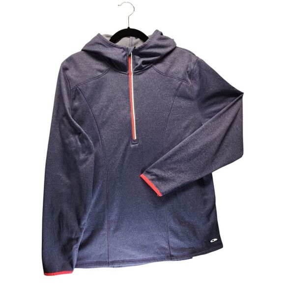 Champion Purple & Pink Semi Fitted Long Sleeve 1/4 Zip Athletic Top XXL - Picture 1 of 8